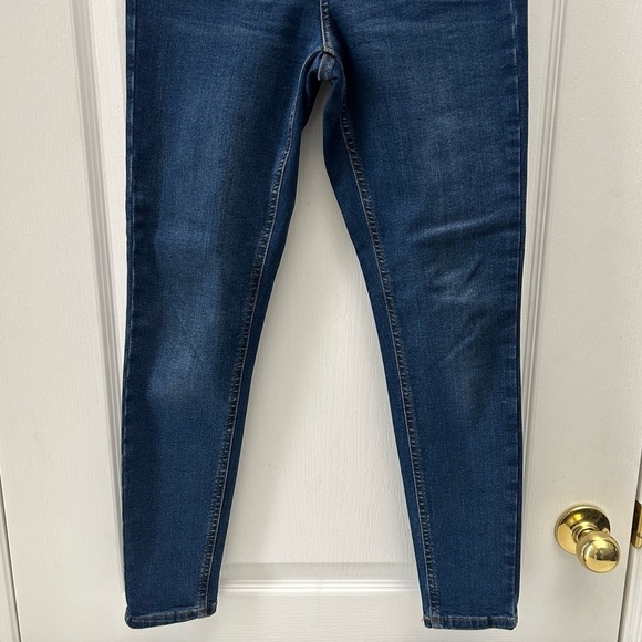 Topshop Jamie Skinny Jeans High Rise Ankle Length Mid Indigo Blue Size 26 - Picture 10 of 15